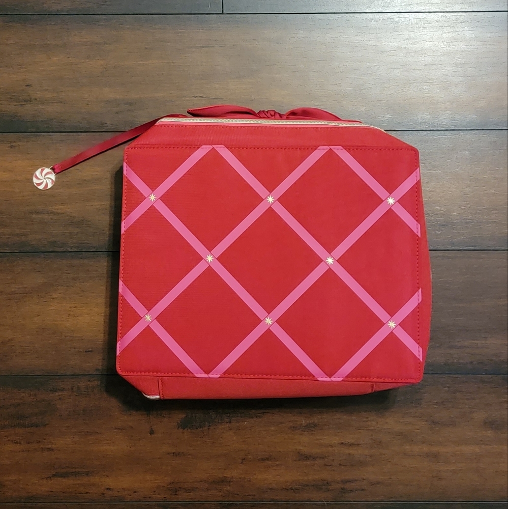 Estée Lauder Large Red and Pink Cosmetic Bag/Case
